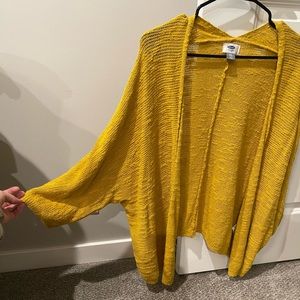Mustard yellow cardigan